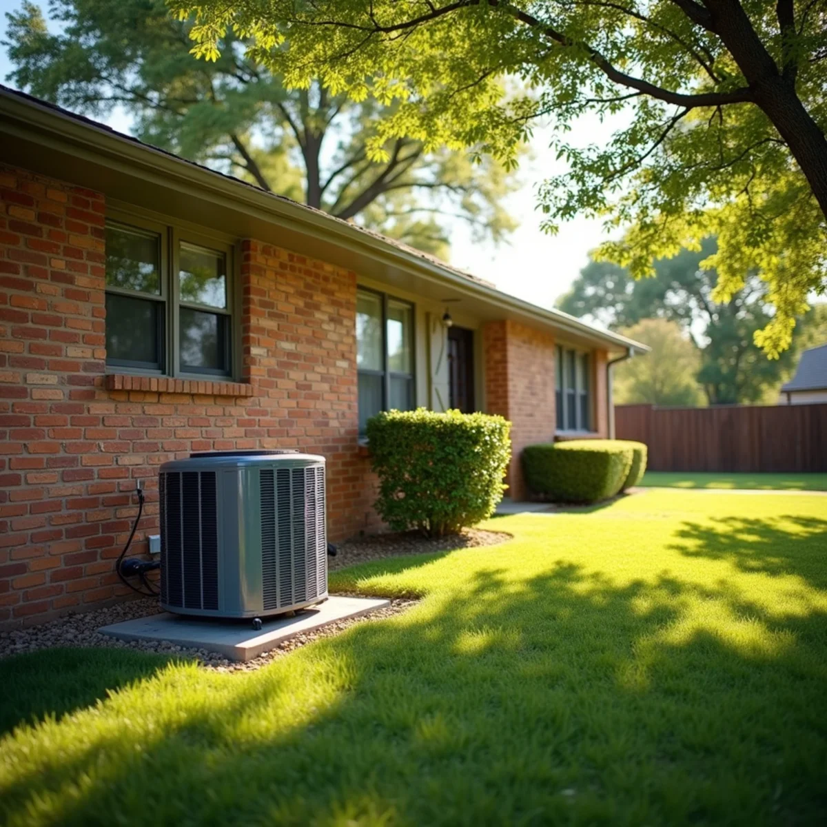 Oklahoma City home with a well-maintained heating and cooling system